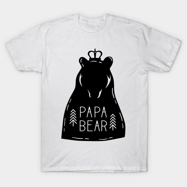 Papa Bear T-Shirt by Ombre Dreams